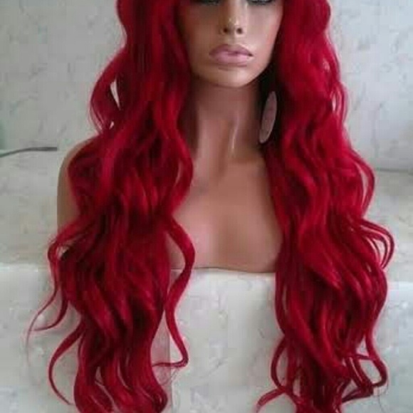 Hot sexy red full lace front week 26 inches long