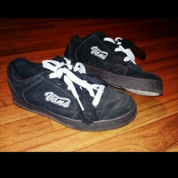 Black and Blue Skater Vans