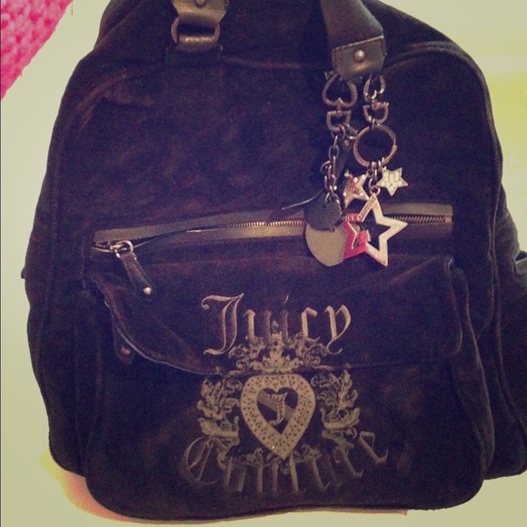 Juicy Couture Backpack with star keychain