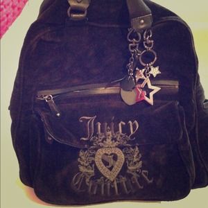 Juicy Couture Backpack with star keychain