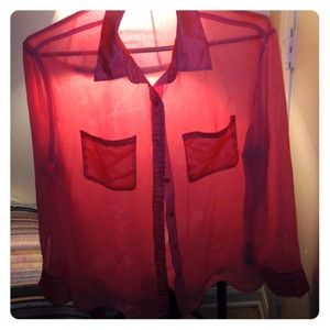 Beautiful sheer button down!!