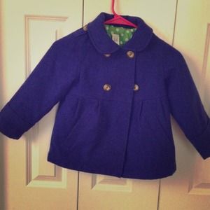 Thick navy coat