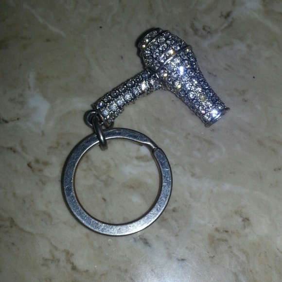 BUNDLED - Rhinestone hairdryer keychain