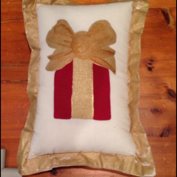 Hand painted Christmas Pillow