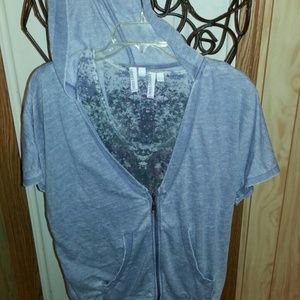 Tank top with hoodie