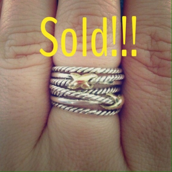 SOLD!!!!David Yurman Double Cross Ring
