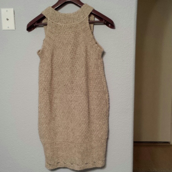 Free People Sweaters - Free People crochet knit camel sweater boho vest S Free People Sweaters - Free People crochet knit camel sweater boho vest S