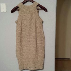 Free People Sweaters - Free People crochet knit camel sweater boho vest S Free People Sweaters - Free People crochet knit camel sweater boho vest S