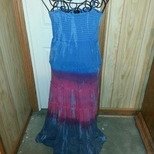 Tie-dyed hombre maxi