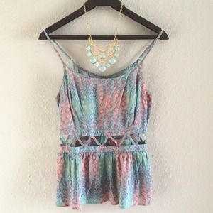 Nollie Lattice Waist Tank