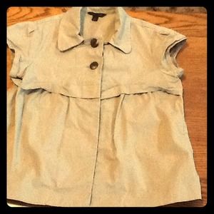 Short Sleeve Cropped Trench