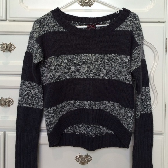 Striped knit sweater