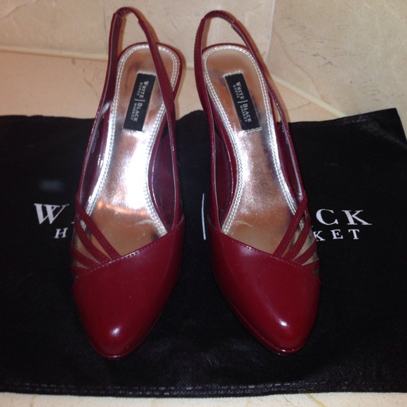 White House Black Market Shoes - WHBM Maroon Heels