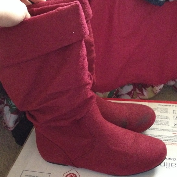Suede boots!