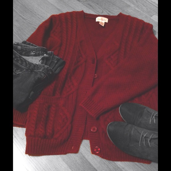 REDUCED Vintage Oversized Sweater Cardigan