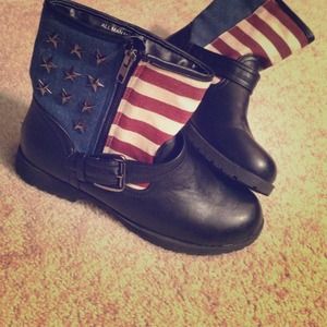 American Flag Ankle Boot