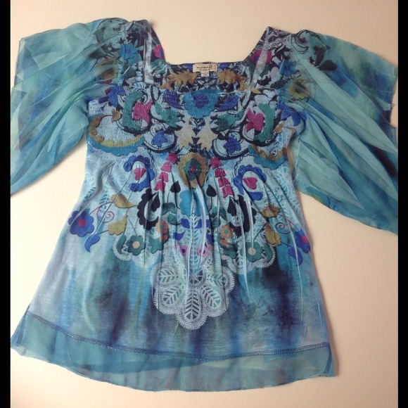 Minty Boho Top