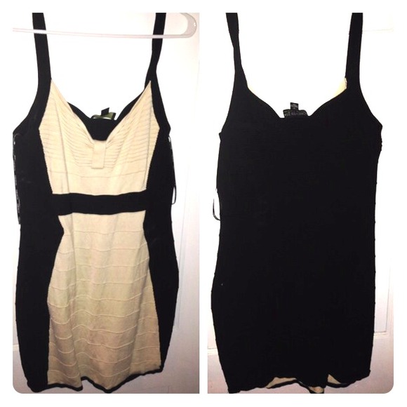Very Cute F21 Black/Beige Dress SOLD
