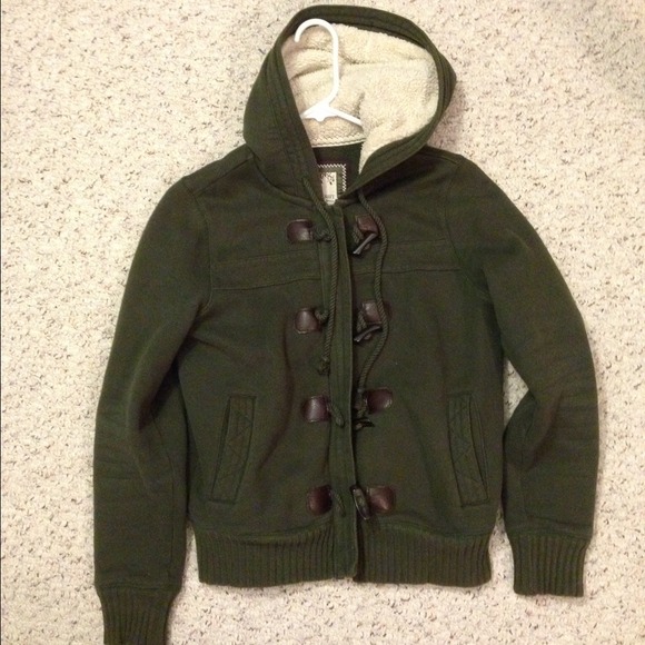 Army green Old Navy sweatshirt jacket
