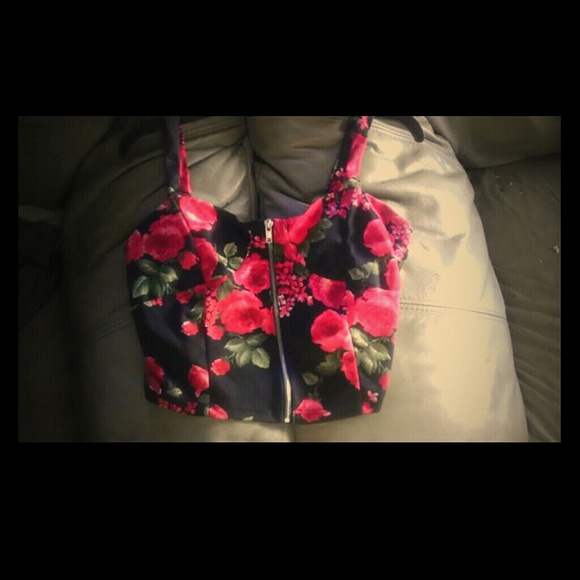 Floral bustier