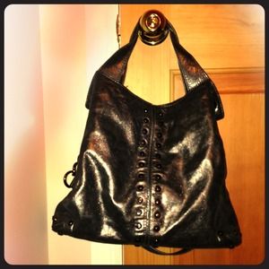 Authentic Gunmetal Michael Kors Handbag