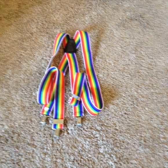 Rainbow suspenders