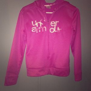 Pink under armour  sweatshirt