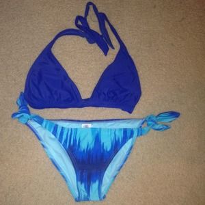 Blue bikini