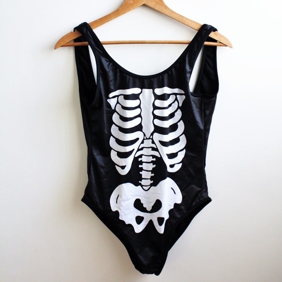 Skeleton Swimsuit (New W/ Tag)
