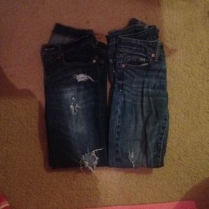 American eagle and hollister jeans