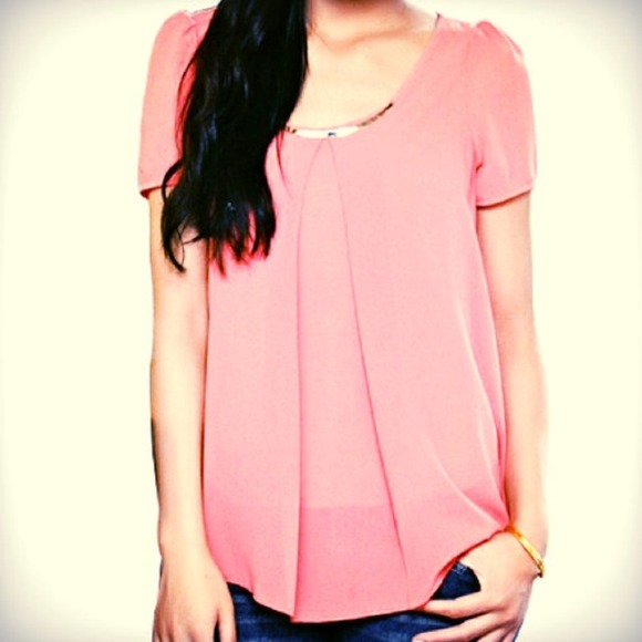 Pink Chiffon Shirt