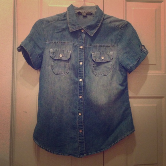 Jean short sleeve shirt