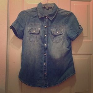 Jean short sleeve shirt