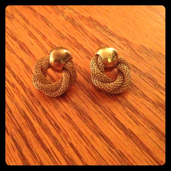 Gold earrings