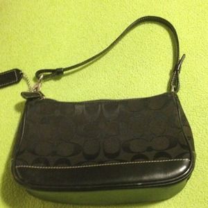 Small black Coach purse
