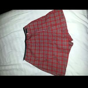 Plaid skort