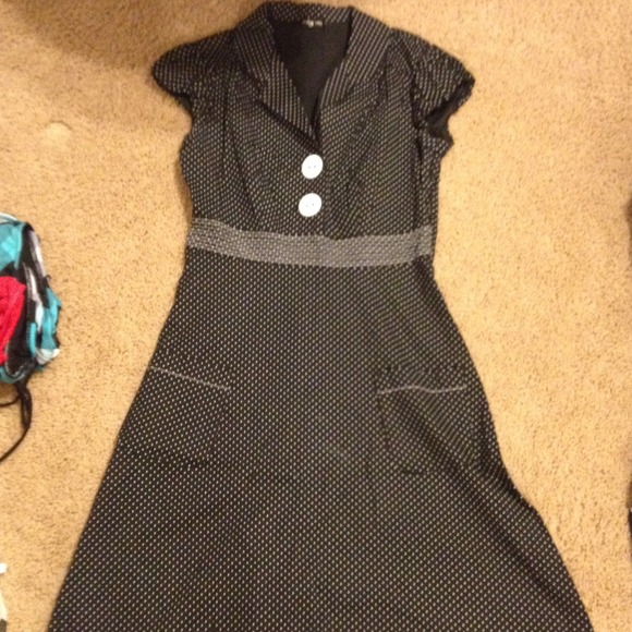 BUNDLE! Polka dot shirt and dress.