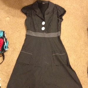 BUNDLE! Polka dot shirt and dress.