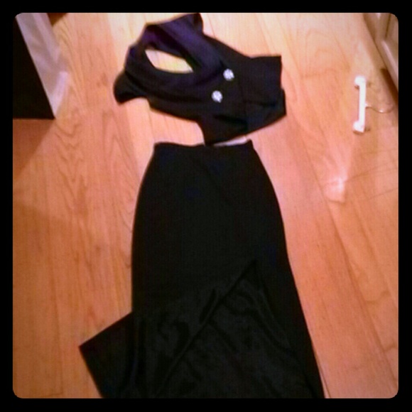 Two piece sexy elegant formal wear