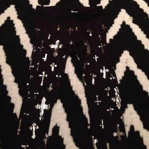 Pacsun cross leggings