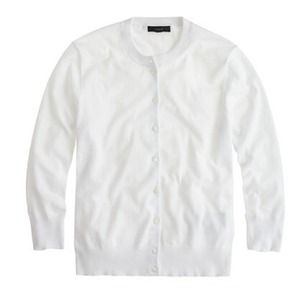 J. crew white cardigan