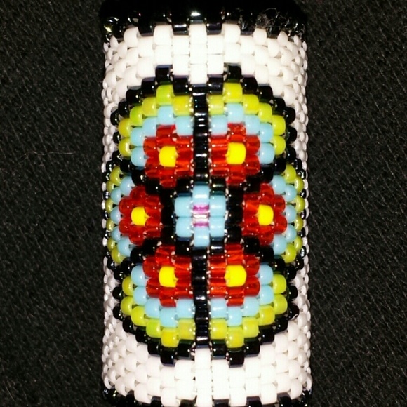 Beautiful dreadlock bead peyote stitch