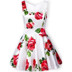 She inside floral dress