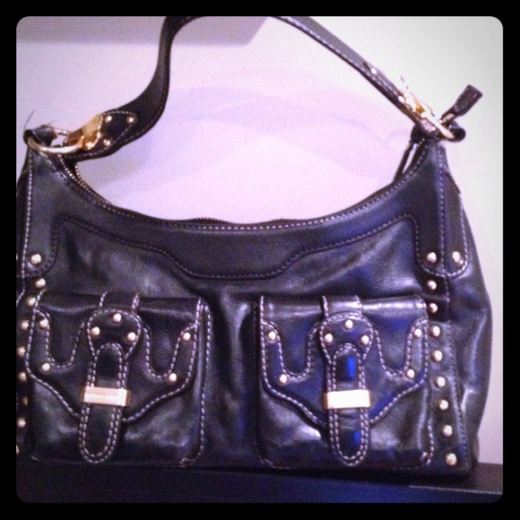 Black and Gold Michael Kors Studded Bag