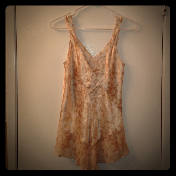 Banana Republic floral silk top