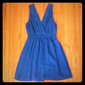 F21 Blue Chiffon Dress