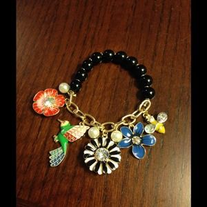 Betsey Johnson colorful bird bracelet