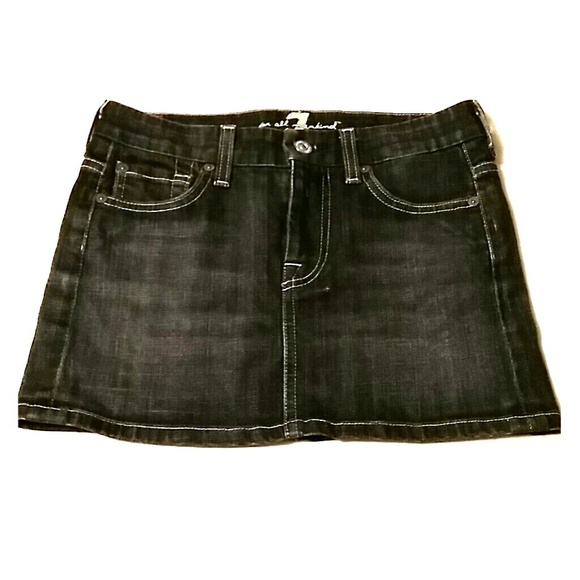 REDUCED! 7 for all Mankind Denim Mini Skirt