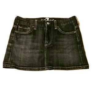 REDUCED! 7 for all Mankind Denim Mini Skirt