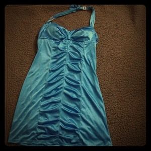 Blue cocktail dress